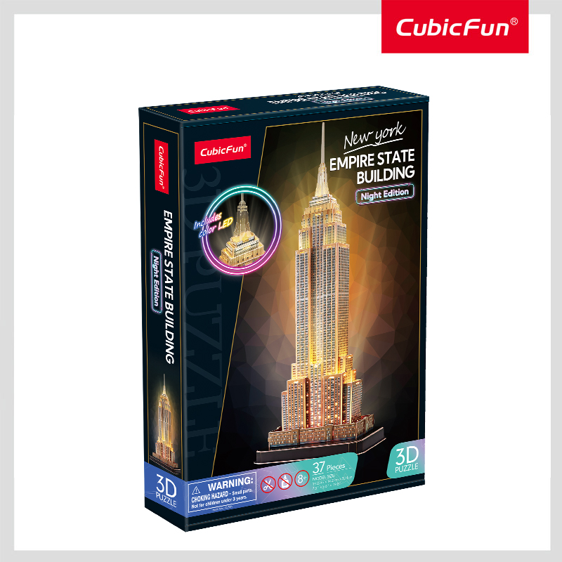 CUBIC FUN CUBICFUN 3D dėlionė „Empire State pastatas“ (LED)