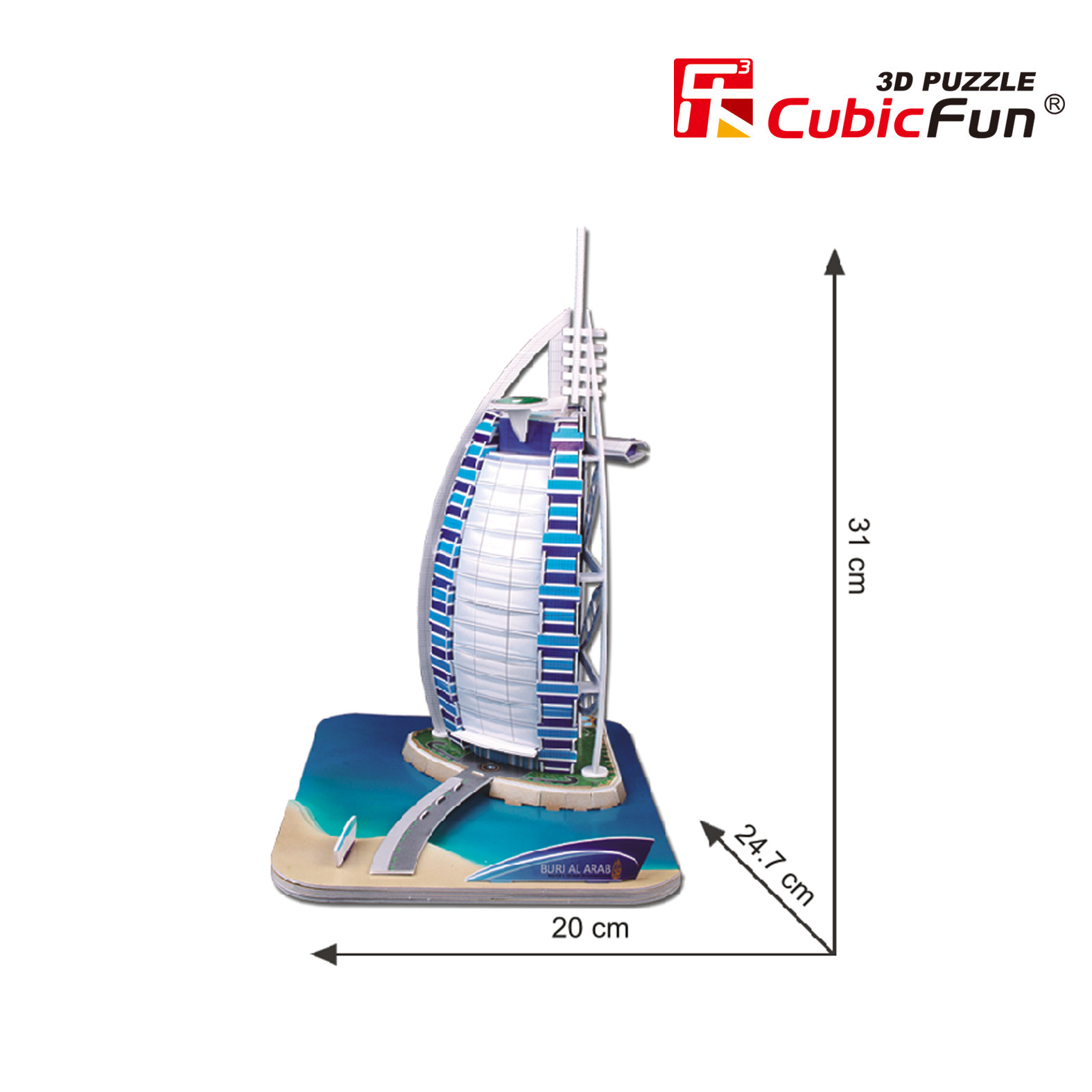CUBIC FUN CUBICFUN 3D dėlionė „Viešbutis Burj al-Arab“