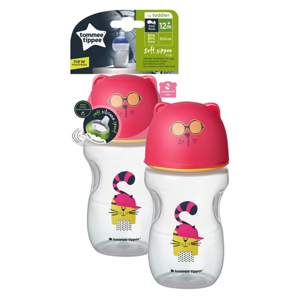 Tommee Tippee gertuvė nuo 12 mėn. Soft Sippee Transition Cup 300ml