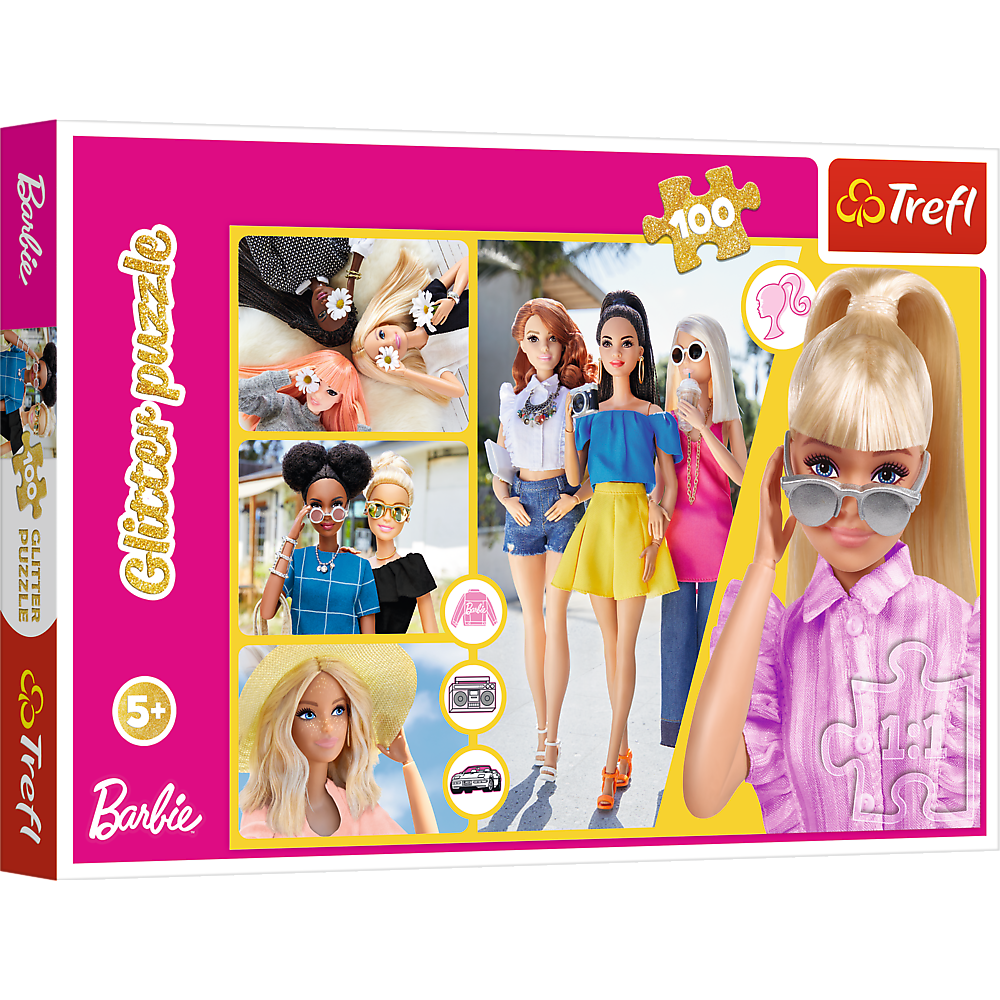 Barbie TREFL  Blizgantis dėlionė, 100 det.