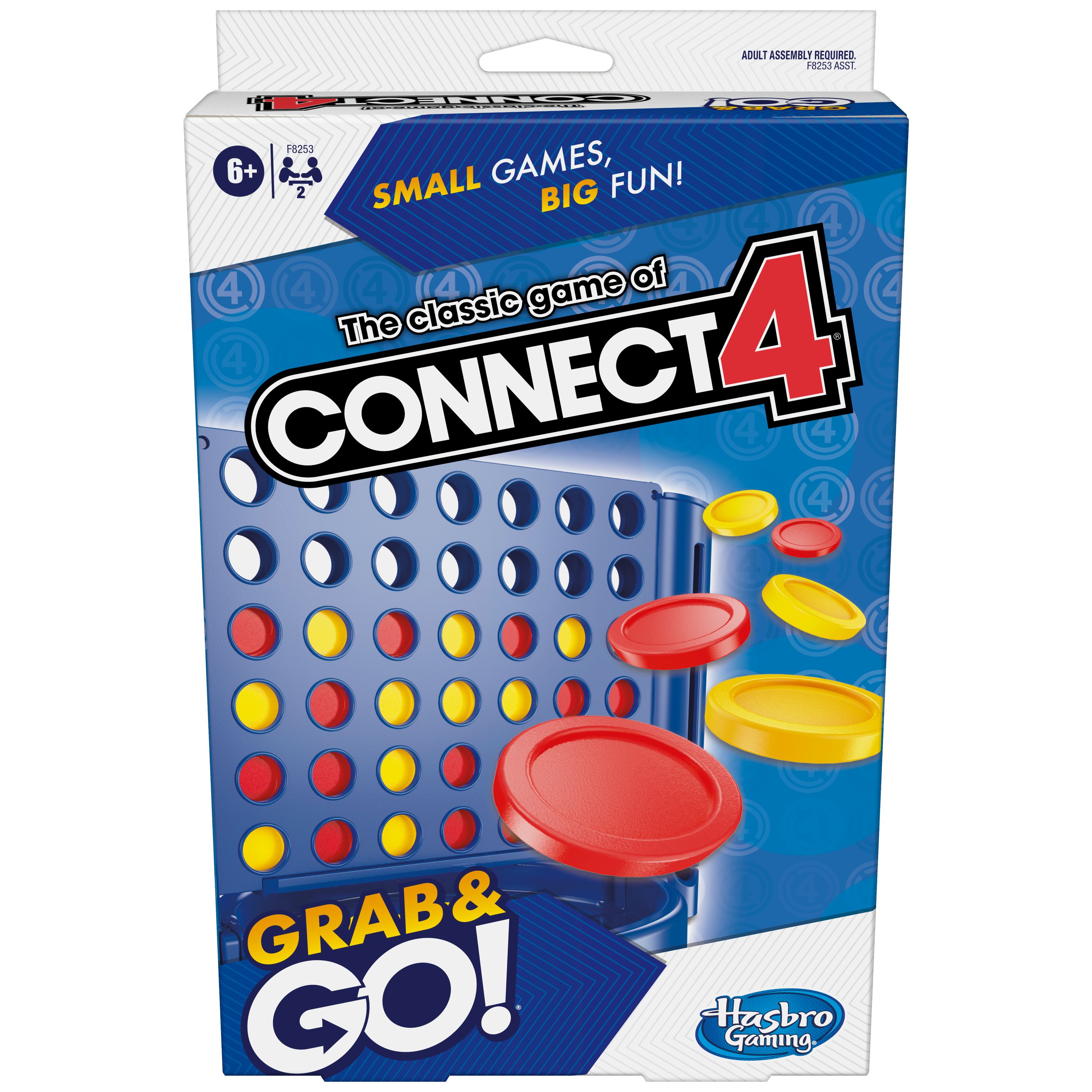 HASBRO GAMING „Grab&Go“ kelioninis žaidimas „Connect 4“