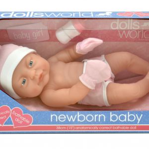 DOLLSWORLD  Lėlytė kūdikis, mergaitė, 38 cm