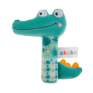 Akuku  mink&scaron;tas pliu&scaron;inis žaislas Crocodile, A0644