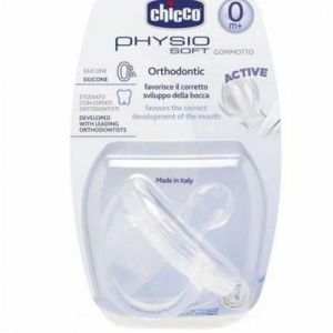 Chicco čiulptukas ortodontinis PHYSIO SOFT, 0-6M+, I&scaron; silikono