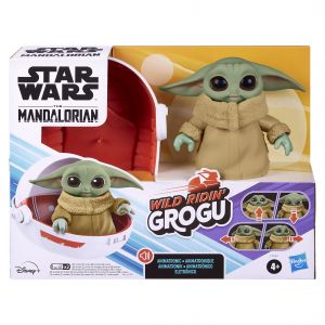 Star Wars  Interaktyvus pliu&scaron;inis Wild Ridin&acute; Grogu, 12 cm