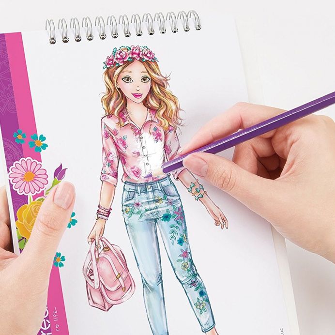 MAKE IT REAL Dizainerio eskizų knygelė &bdquo;Gėlės&ldquo; &ndash; nuotrauka 4
