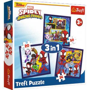 TREFL  SPIDEY 3 dėlionių rinkinys