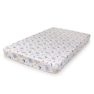 Cebababy paklodė su guma jersey, 120*60, drambliukai