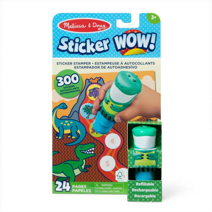 MELISSA & DOUG STICKER WOW! Veiklos knygelė &bdquo;Dinozauras&ldquo; &ndash; nuotrauka 5
