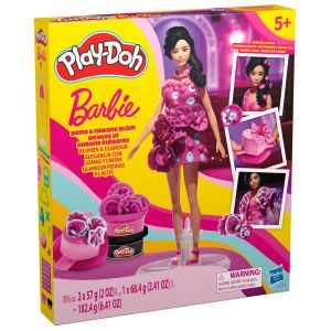 PLAY-DOH  BARBIE Rinkinys &bdquo;Blizgučiai ir kaspinėliai&ldquo;
