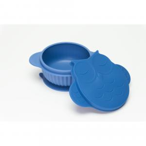 InnoGiO prilimpantis silikoninis dubenėlis su dangteliu  GIO-910BLUE