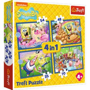 TREFL  SPONGEBOB 4 dėlionių rinkinys
