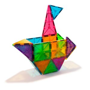 MAGNA-TILES  Magnetinis permatomas konstruktorius, 32 det.