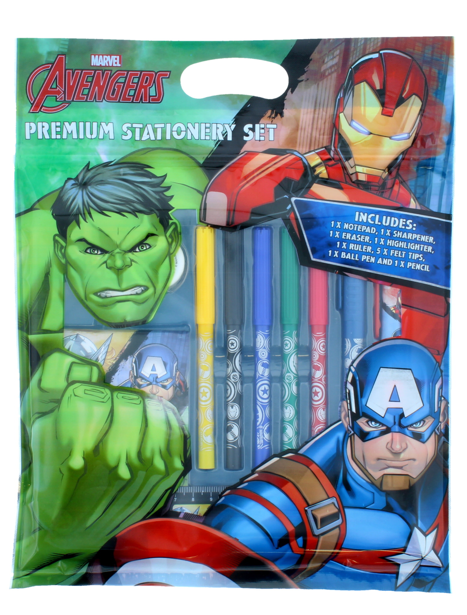 AVENGERS pie&scaron;imo ir ra&scaron;ymo rinkinys, 12 dalių, PREMIUM STATIONERY SET    