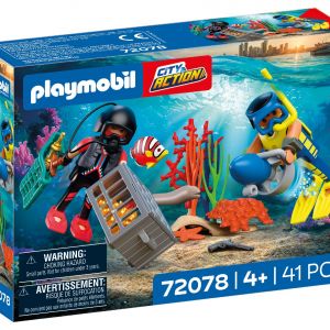 PLAYMOBIL  Police Diver with Treasure 72078
