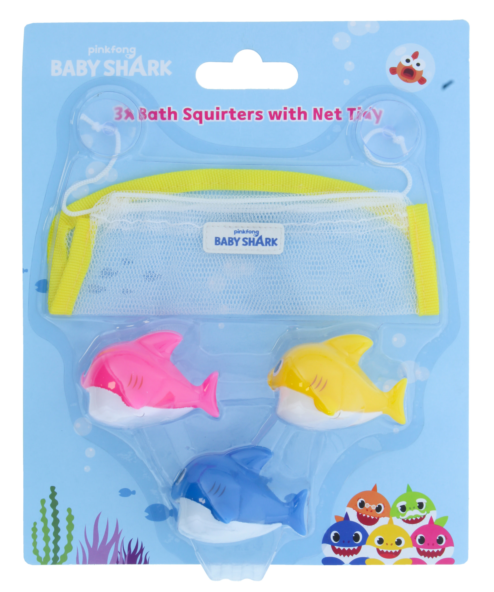 Pinkfong  BABY SHARK vonios žaislų rinkinys, BATH SQUIRTER SET            