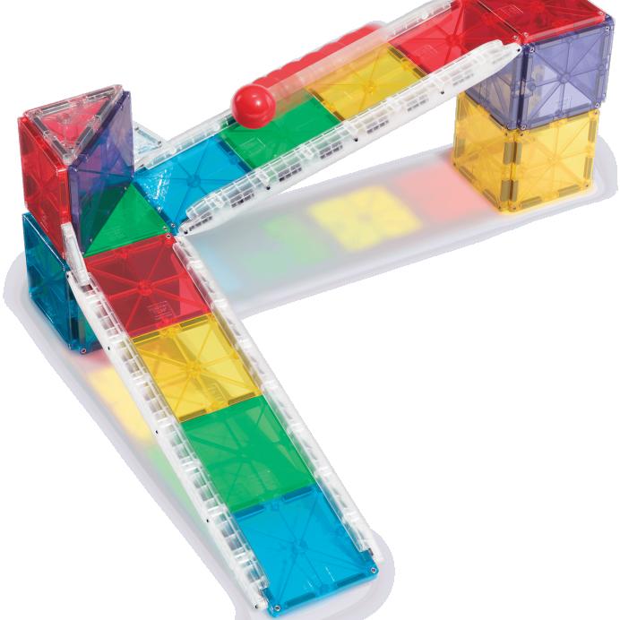 MAGNA-TILES Magnetinis konstruktorius &bdquo;Kamuoliuko trasa&ldquo;, 33 det. &ndash; nuotrauka 3