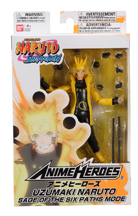 ANIME HEROES  Naruto figūrėlė su aksesuarais, 16 cm - Uzumaki Naruto šešių kelių išminčius