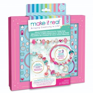 MAKE IT REAL  Rožinės apyrankės su pakabučiais