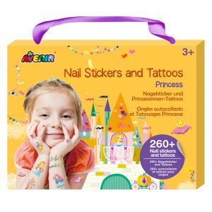 AVENIR  230+ nagų lipdukų ir tatuiruočių &bdquo;Princesės&ldquo;