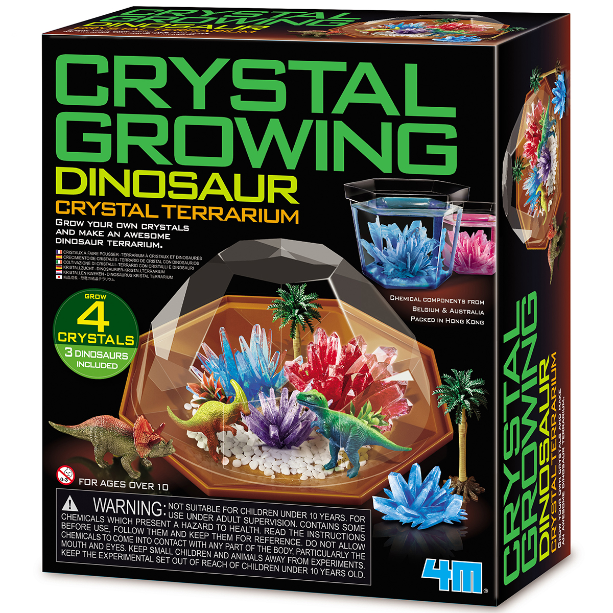4M  Dinozaurų kristalų terariumas