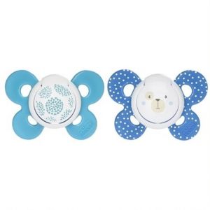 Chicco  6-12 mėn. čiulptukas su sterilizavimo dėžute  PHYSIO COMFORT, ortodontinis, "Mum effect" silikono