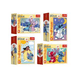 TREFL  DISNEY STITCH 4 dėlionių rinkinys &bdquo;Lilo&Stitch&ldquo;