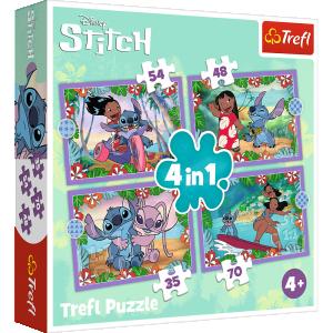 STITCH TREFL  4 dėlionių rinkinys &bdquo;Lilo&&ldquo;
