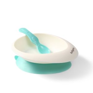 BabyOno lėk&scaron;tė limpančiu dugnu + &scaron;auk&scaron;telis Nuo 6+ mėn., mėtinė, 1077/03