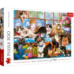 TREFL PUZZLES TREFL Dėlionė &bdquo;Katės&ldquo;, 500 det.