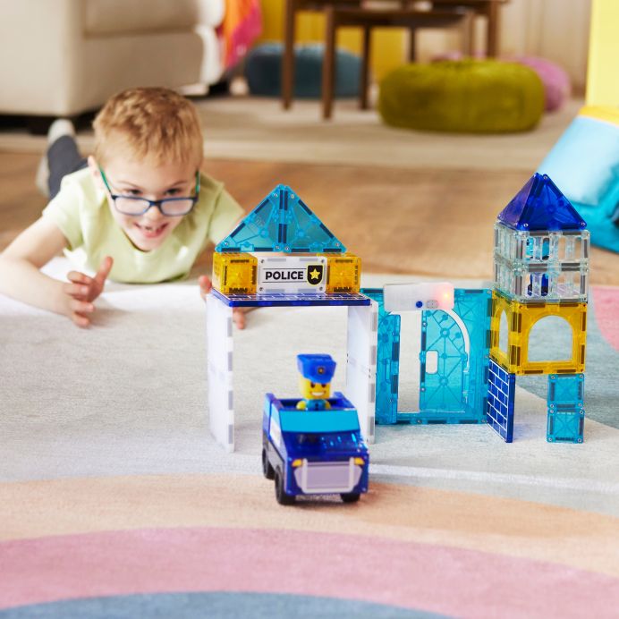 MAGNA-TILES Magnetinis konstruktorius &bdquo;Policijos nuovada&ldquo;, 35 det. &ndash; nuotrauka 6