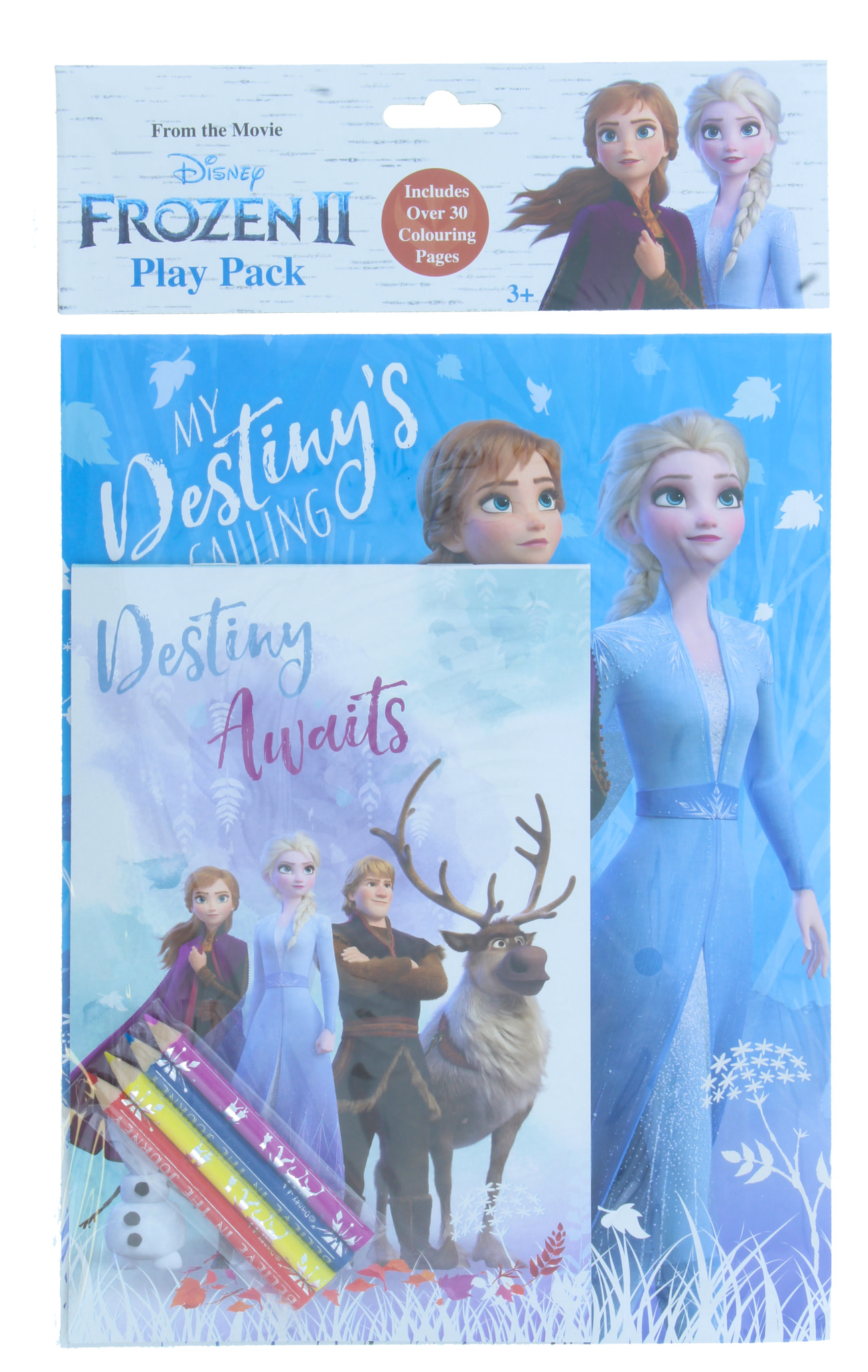 Disney Frozen 2 spalvinimo knygutė su pieštukais PLAY PACK