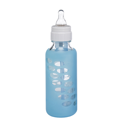 DR. BROWN'S  rankovė silikoninė, stikliniam siauro kaklelio buteliukui, 250 ml, mėlyna