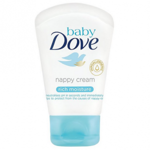 Dove BABY kremas nuo i&scaron;&scaron;utimų 45 g.,  NAPPY CREAM RICH MOISTURE   