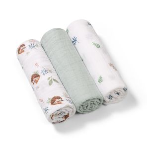 BabyOno  vystyklai medvilniniai 3 vnt mėtiniai 348/16 