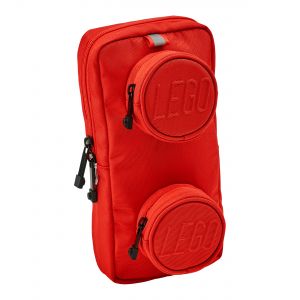 LEGO BAGS LEGO 1x2 kaladėlės formos kuprinė, ry&scaron;kiai raudona