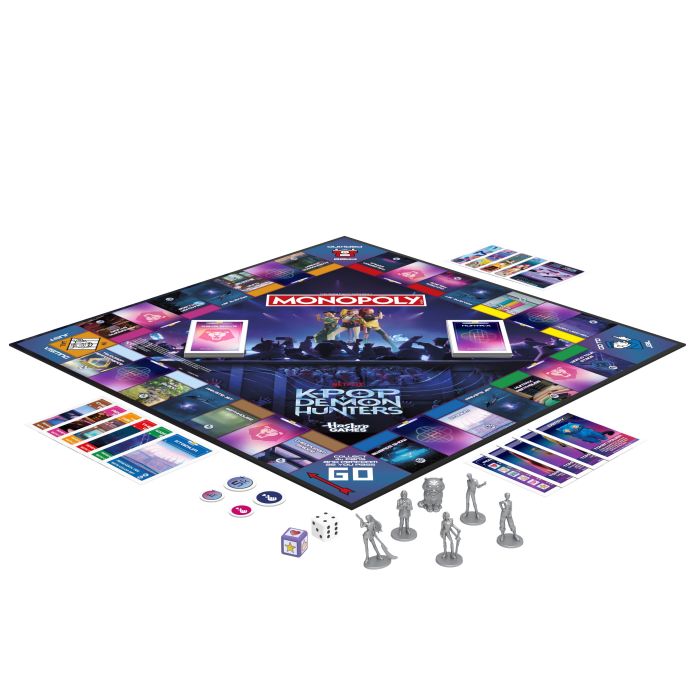 MONOPOLY Stalo žaidimas &bdquo;: KPOP Demon hunters&ldquo;, anglų k. &ndash; nuotrauka 4
