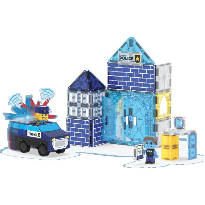 MAGNA-TILES Magnetinis konstruktorius &bdquo;Policijos nuovada&ldquo;, 35 det. &ndash; nuotrauka 3