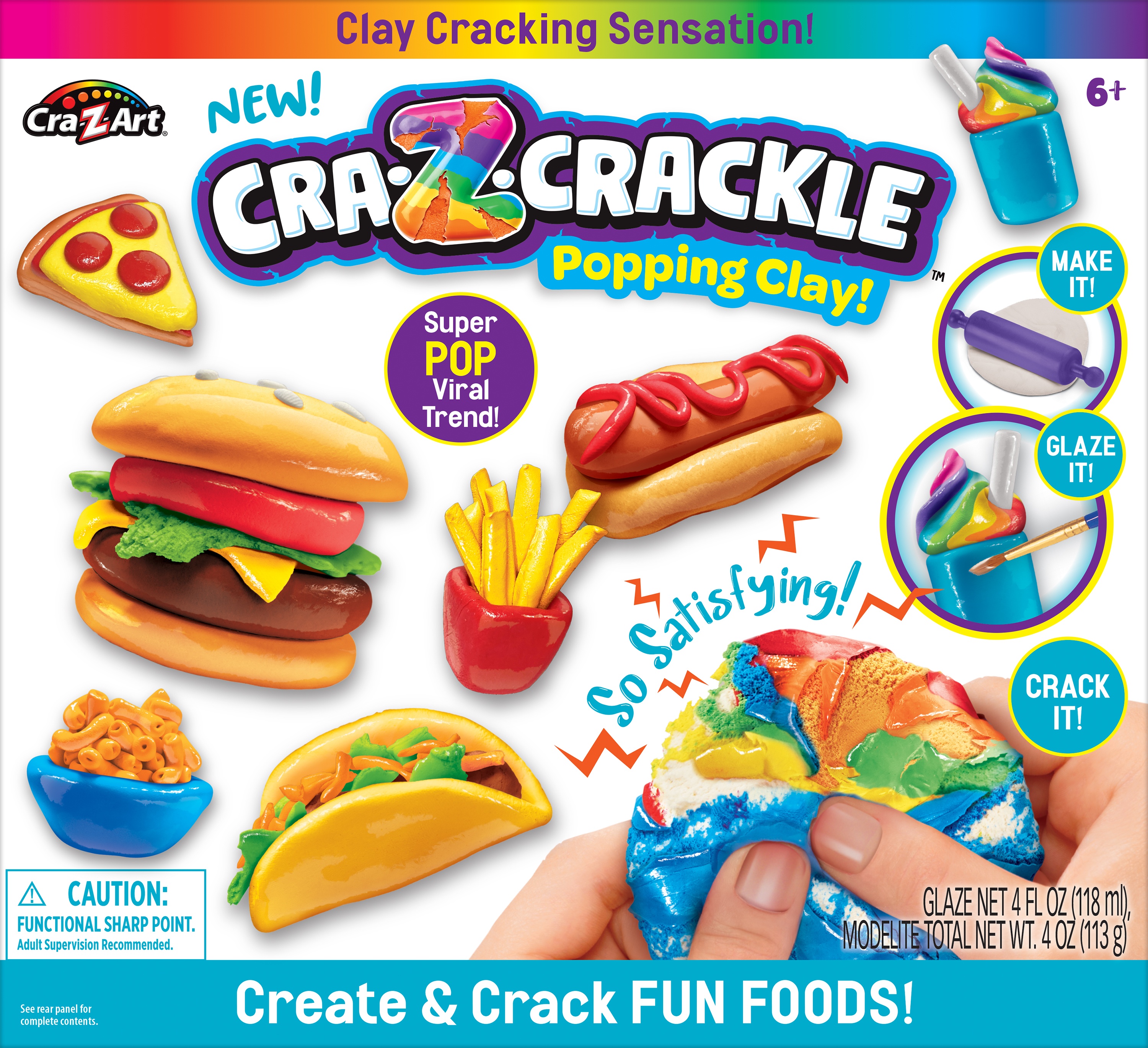 CRA-Z-ART  Cra-Z-Crackle Rinkinys „Create & crack fun foods"