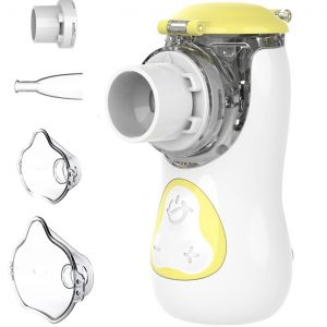 Feellife ne&scaron;iojamas vaiki&scaron;kas inhaliatorius AIR KIDS, YELLOW