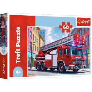 TREFL  Dėlionė &bdquo;Gaisrinis automobilis&ldquo; 60 det.