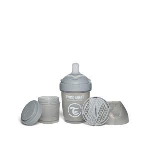 Twistshake buteliukas antikolikinis Pro Double 180ml pilkas 79010