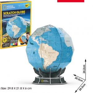 CUBIC FUN CUBICFUN 3D dėlionė &bdquo;Scratch Globe"