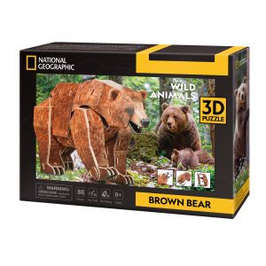CUBIC FUN CUBICFUN NG 3D dėlionė &bdquo;Rudasis lokys&ldquo;