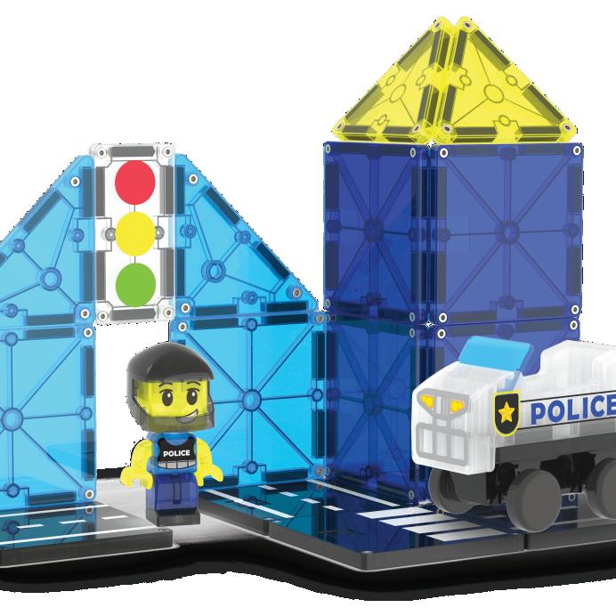 MAGNA-TILES Magnetinis konstruktorius &bdquo;Policijos patrulis&ldquo;, 20 det. &ndash; nuotrauka 3