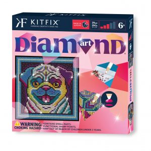 KITFIX  DIY Deimančiukų menas &bdquo;Mopsas&ldquo;