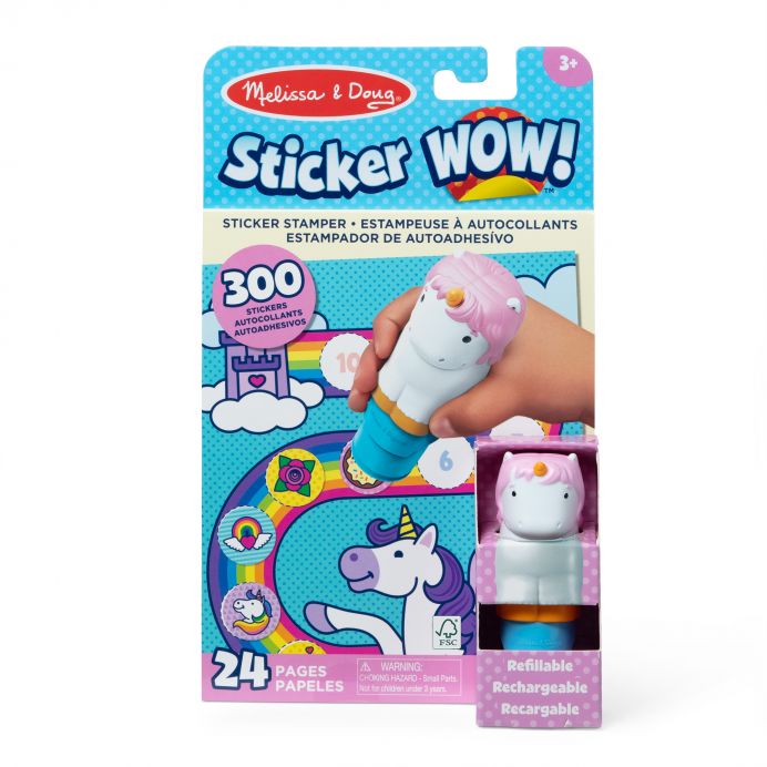 MELISSA & DOUG STICKER WOW! Veiklos knygelė &bdquo;Vienaragis&ldquo; &ndash; nuotrauka 2