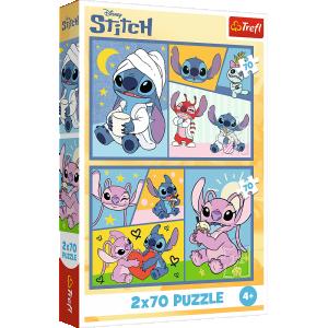 TREFL  DISNEY STITCH Dėlionių rinkinys &bdquo;Stičas&ldquo;, 2 x 70 det.