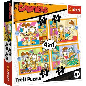 TREFL  GARFIELD 4 dėlionių rinkinys