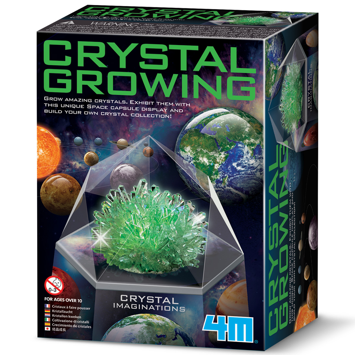 4M  Kristalų auginimas: žali kristalai